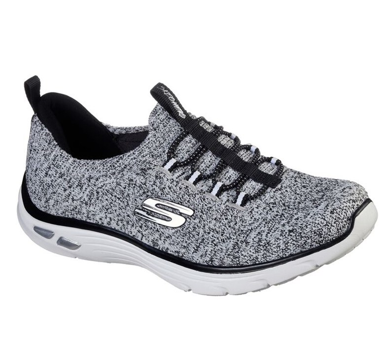 Skechers Relaxed Fit: Empire D'lux - Sharp Witted - Womens Slip On Shoes White/Black [AU-WR6091]